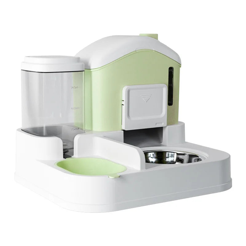 Pet Water Dispenser with Large Capacity, Dry and Wet Separation, Automatic Feeder,Pet Food and Water Dispenser for Cats and Dogs